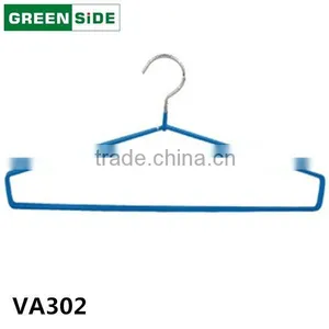 VA302 Antique Metal Plastic Coated Hanger Dry Cleaner Laundry Clothes Wire Hanger thumbnail-1