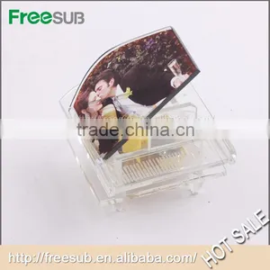 Hot Sale Gifts Favor Home Wedding Decoration BSJ-16 Crystal Piano thumbnail-1