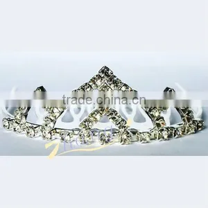 Smallest Shiny Rhinestone Wedding Tiara thumbnail-1