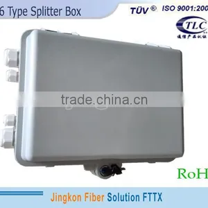 Outdoor 16 Core Fiber Optic PLC Splitter Distribution Box for FTTH thumbnail-1