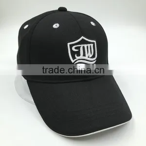 Custom Design 6 Panel Embroidered Black Cotton Baseball Cap thumbnail-3