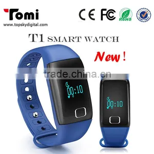 T1L Heart Rate Monitor and Health Activity Tracker Smart Wristband Bluetooth 4.0 Remote Control Pedometer thumbnail-5