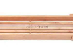 Expandable Bamboo Bathtub Caddy. ,Bamboo Bathtub Caddy - Adjustable thumbnail-3