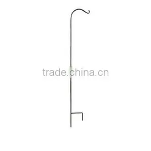 64 in Black Forged Shepherd Hook thumbnail-1