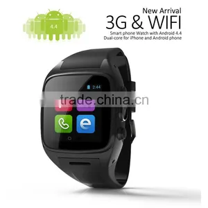 Android Smart Watch 2015 With Touch Screen, 3g Gps Android 4.4 Wifi Smart Watch, Hand Watch Mobile Phone Price thumbnail-1