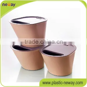 Eco-Friendly Unique Design Cheap China Desk Space Plastic Desk Hotel Trash Can thumbnail-1