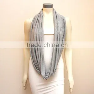 Super Soft Bamboo Spandex Light Grey Top Quality European Fashion Nursing Wrap Scarf Poncho thumbnail-3