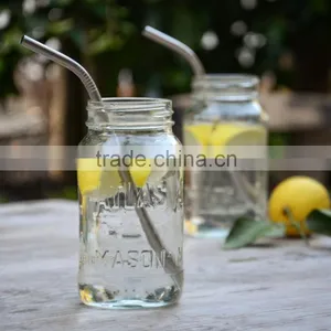 Hot Sale Stainless Steel Straws for Drink 6 Pcs With 2 Cleaner Brush Cleaning Brush Included thumbnail-1
