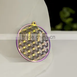 316l Stainless Steel Jewelry Flower of Life Pendant Wholesale thumbnail-5