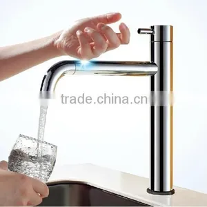 Unique Kitchen Faucet, Smart Touch Faucet, Fashionable Single Handle Brass Kitchen Faucet thumbnail-3