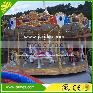 New Design Children Ride Carousel Horses for Playground Ride thumbnail-2