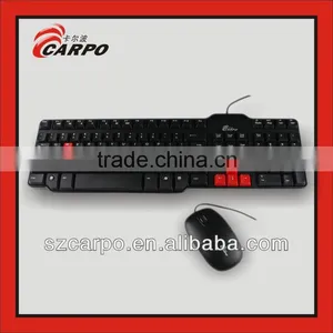 Wholesale Computer Usb Wired Keyboard and Mouse T400 Combo thumbnail-1