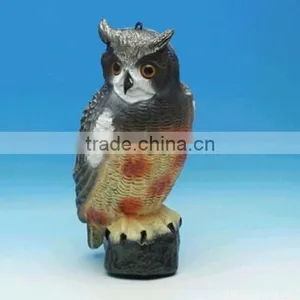 Decorative Outdoor Plastic Rotating Head Bird Garden Owl thumbnail-1