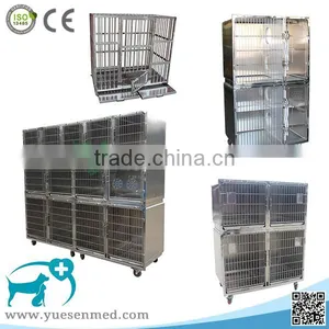 Size Customizable High Quality Stainless Steel Veterinary Clinic Pet Cages thumbnail-2