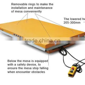 European Original High-quality AC Power Inmoveable 4T Motorcycle Standard Electric Double Scissor Lift Table thumbnail-3