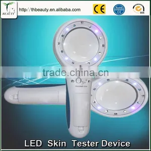 Mini Magnifier Skin Detection 8 White Lights and 6 Bule Lights Check Pigmented Skin and Dead Skin thumbnail-1