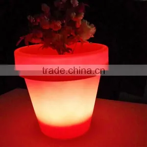 LED Light Led Flower Pot Planter Plastic LED Colorful Floor Decorative Flower Vases thumbnail-3