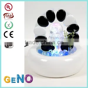 Indoor Decoration Mini Tabletop Rainbow Ceramic Glass Water Fountain thumbnail-1