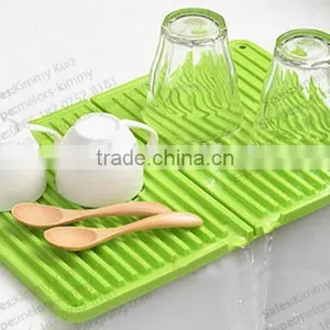 Logo Printed Kitchen Mat Food Grade Dish Drying Mat Good Quality Silicon Mat thumbnail-5