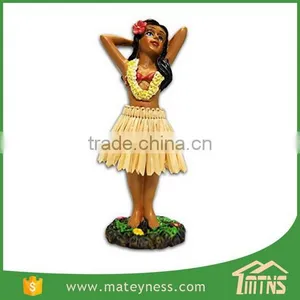 Posing Mini Doll Hula Girl Dashboard thumbnail-4