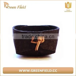 Wholesale Good Quality Square Large Capacity Table Desk Felt Notebook Magazine Storage Bag thumbnail-2