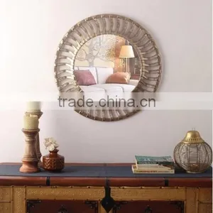 Metal Mirror Handicrafts Work Wall Hanging thumbnail-1
