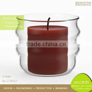 Replacement Novelty Ti-Borosilicate Glass Wedding Goblet Candle Holder thumbnail-5