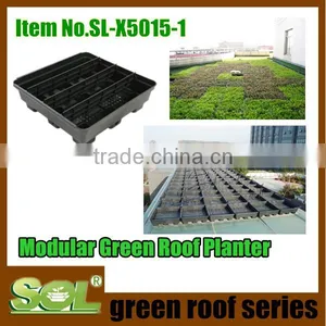 Green Roofs Planter Plastic Flower Pot for Seedings Nursery Pot Saucers thumbnail-2