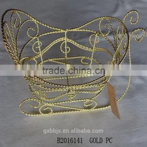 Metal Wire Miniature Baby Carriage Basket thumbnail-1