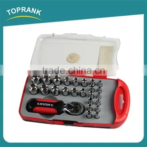 31pcs Stubby Ratchet Socket Set, Socket Tool Set, Socket Wrench Set thumbnail-3