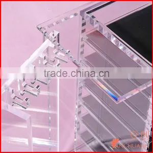 Deluxe 7-drawer Clear Acrylic Jewelry Organizer Necklace Keeper thumbnail-4