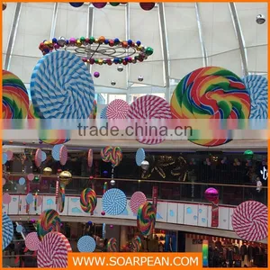Department Store Decorations Colorful Big Candy Lollipop thumbnail-1
