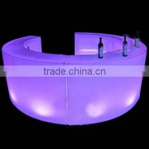 Beautiful Lighting Commerical High Quality Plastic LED Bar Counter With 16 Colors Change by Remote Control thumbnail-1