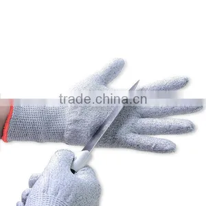 Food Grade HPPE String Knitted Kitchen Safety Gloves Cut Resistant thumbnail-5