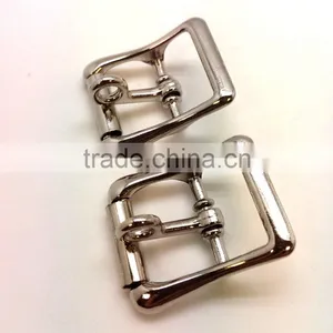 Zinc Alloy Center Bar Buckle With Lockable Prong, Nickel Plate, Buckle for Strap thumbnail-4