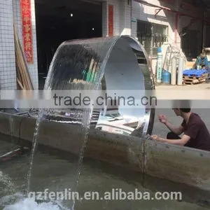 Factory Wholesale Pool Water Curtain and Spa Stainless Steel Waterfall thumbnail-3