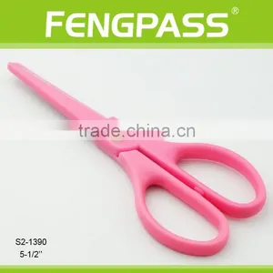 S2-1390 5-1/2" 2CR13 Stainless Steel PP Plastic Handle Paper Cutting Stationery Scissors / Children Scissors thumbnail-1