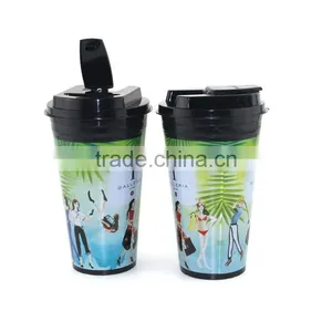 BPA-Free Reusable Double Wall Coffee Cup thumbnail-3