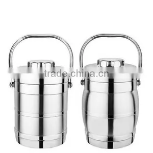 Guangzhou Manufacture Supplier OEM Insulated Ice Bucket Stainless Steel Ice Bucket With Lid thumbnail-5