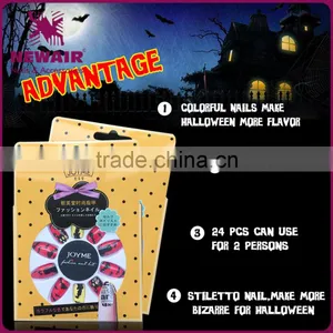 2017 New Fashion Dark Holloween Nail Art Tips thumbnail-2