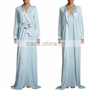 Mature Women Sexy Nightgown Blooms Lace-Trim Wholesale Clothing Manufacture Custom Nightgown thumbnail-1