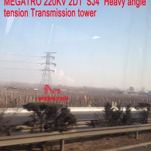 MEGATRO 220KV 2D1 SJ4 Heavy Angle Tension Transmission Tower thumbnail-2