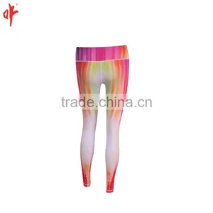 China Manufacturer Ladies Tight Fit Tranfix Sublimation Yoga Pants, European Lycra Cheerleading Uniform, Girls Baselayer Bottom thumbnail-2