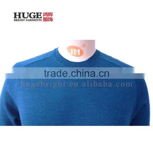 Normal Long Sleeve Round Neck 100% Merio Male Sweater Wool thumbnail-3