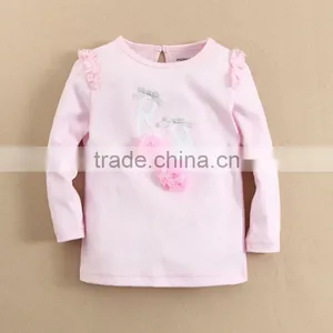 2014 Spring Baby Clothes 100% Cotton Kids Girl T-shirt thumbnail-1