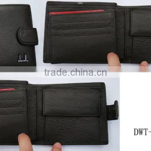 Fashion Black Brown Napa Genuine Leather Purse Wallet Money for Men thumbnail-1