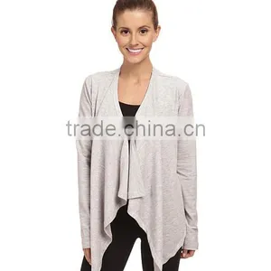 2016 Spring Open French Terry Fabric Thin Coats and Jackets for Women thumbnail-3