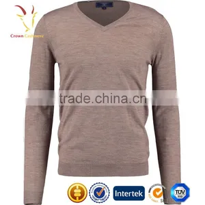 100% Cashmere Mens Sweater Men Cashmere Jumper Mens Sweater thumbnail-1