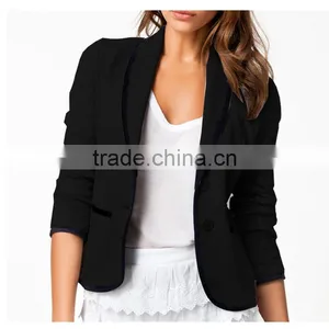 2016 New Arrival Fashion Women Top Slim Latest Design Small Elegant Blazer Fashion Blazer Causal Suit thumbnail-1