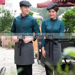 Custom Simple Pattern Restaurant Work Clothes Restaurant Server Uniforms thumbnail-5